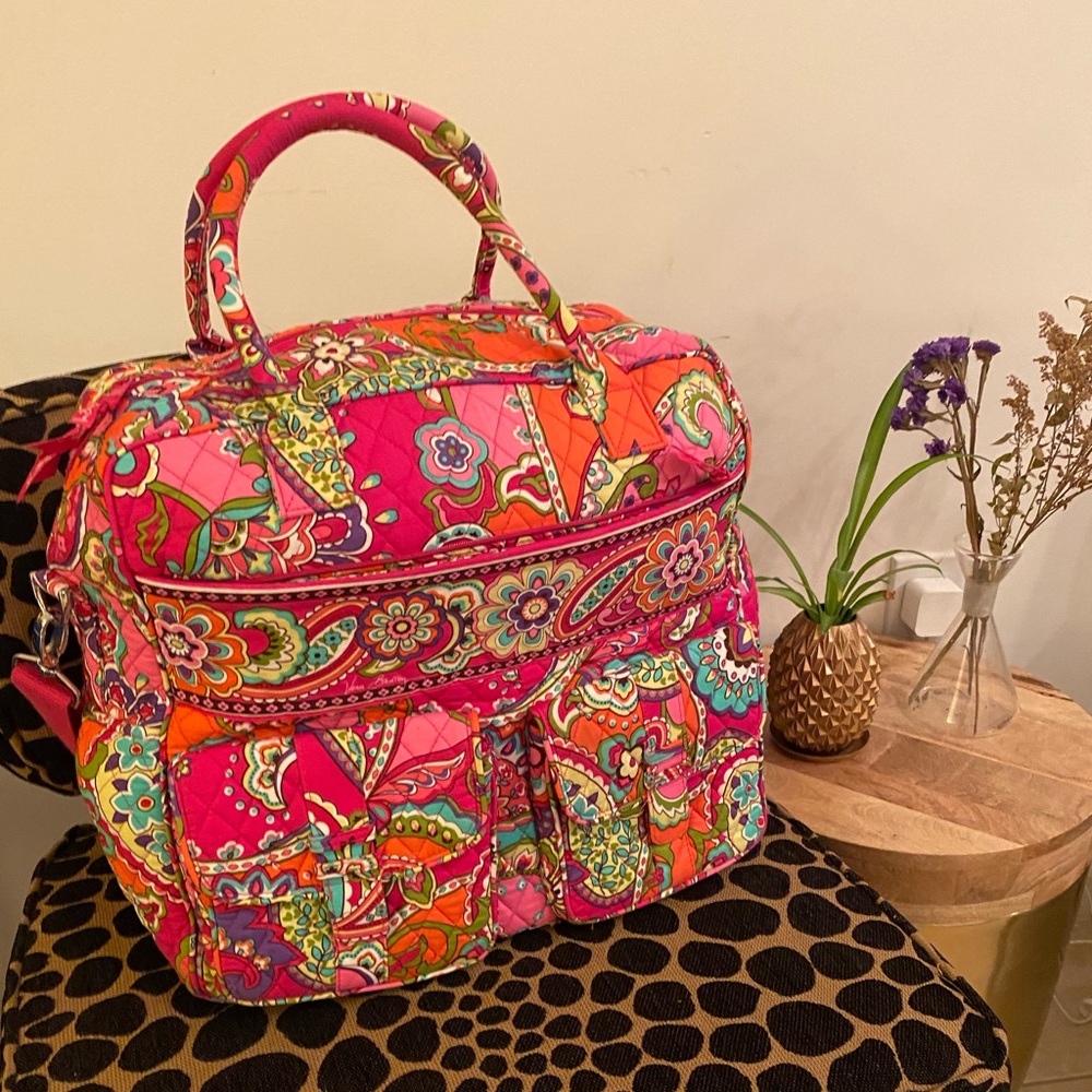 Vera Bradley Retired Print Pink Swirls Fall 14